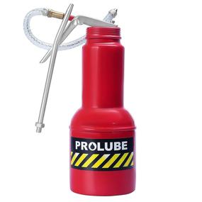 img 3 attached to PROLUBE 16-Ounce Pistol Grip Oil Can - Steel Pump, Rigid & Flexible Spout - Base Included (42233) M40R/F