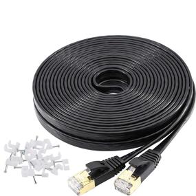 img 4 attached to Jadaol Cat 7 Ethernet Cable 25 ft Shielded (SSTP): High Speed & Durable Patch Cord for Router, Modem, Xbox, PS-Black