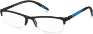 👓 sportex ar4150 blue reading glasses for men by select-a-vision - 29mm lens size logo