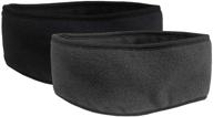 🧣 n'ice caps kids 2-pack winter fleece stretch earlap headband - double layered for extra warmth logo