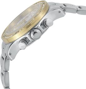 img 3 attached to ⌚ Giorgio Milano Womens Gold Watch 'Clara': Elegant Round Stainless Steel Timepiece with Roman Numerals, Stone Markers, Sub Dials, and Date, Complete with Stainless Steel Bracelet