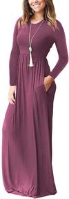 img 3 attached to AUSELILY Sleeve Dresses Casual Pockets Women's Clothing for Dresses
