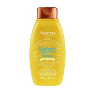 🌻 aveeno deep moisturizing sunflower oil blend shampoo for dry damaged hair - oat, dye, paraben & sulfate surfactants free - 12 fl oz logo