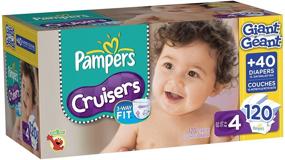 img 1 attached to 👶 Pampers Cruisers Diapers Size 4 Giant Pack, 120 Count: Superior Comfort and Long-Lasting Protection for Active Babies