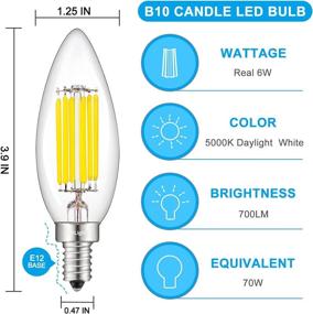 img 2 attached to 💡 Dazzling Dimmable CRLight Candelabra: The Perfect Chandelier Industrial Electrical Equivalent