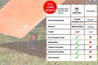 🏕️ lone wolf lightweight hammock rain fly tent tarp: ultimate camping shelter with uv protection, sand resistance & ripstop material логотип