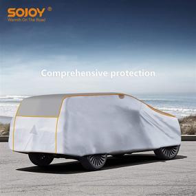 img 3 attached to Protect Your SUV with Sojoy Anti-Hail Damage Car Cover for Ultimate Weather and UV Protection