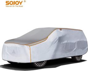 img 4 attached to Protect Your SUV with Sojoy Anti-Hail Damage Car Cover for Ultimate Weather and UV Protection