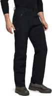 👖 tsla men's waterproof softshell cargo pants - ideal snow ski/snowboard gear with hiking fleece lining logo