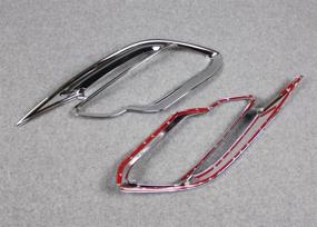 img 1 attached to High Quality Chrome Rear Fog Light Lamp Cover Trim - Best Fit for Mazda CX-9 CX9 2017-2021
