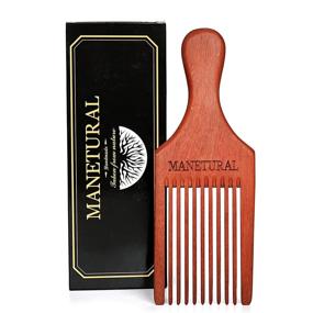 img 4 attached to MANETURAL Beard Combs African American