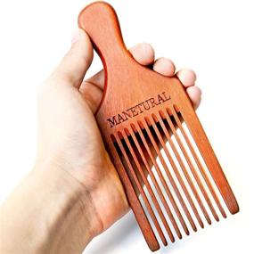img 1 attached to MANETURAL Beard Combs African American