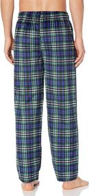 img 1 attached to Chaps Silky Fleece Black Plaid Men's Clothing for Sleep & Lounge