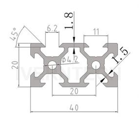 img 3 attached to Алюминиевый профиль европейского стандарта MengQi