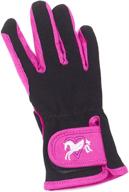 🧤 child heart & horse gloves by ovation logo