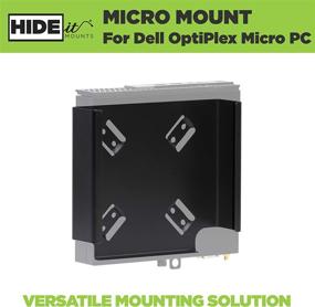 img 3 attached to 🔧 OptimizeIT Mounts Micro Dell OptiPlex Micro PC Wall Mount - Dell Micro Wall Mount - Steel Dell Optiplex VESA Mount - Monitor Mount, Wall Mount, or Under Desk Mount for Dell OptiPlex