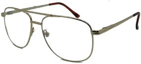 img 2 attached to The Boss - Aviator Bifocal Reading Glasses - Sleek Metal Frame for Stylish Professionals