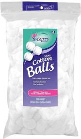 img 1 attached to Swisspers Multi Care Cotton Balls: Triple Size, 200 Count - 24-Pack Extra Value Deal