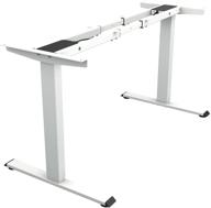 topsky dual motor electric adjustable standing computer desk for home and office (white frame only) logo