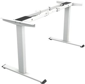 img 4 attached to TOPSKY Dual Motor Electric Adjustable Standing Computer Desk For Home And Office (White Frame Only)