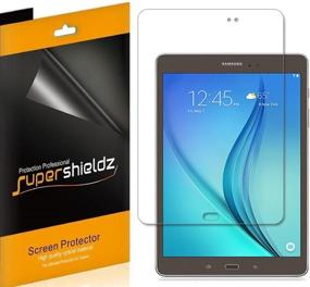 img 3 attached to 📱 Противоударная защита Supershieldz для Samsung Galaxy Tab A 9.7 дюймов (3 штуки) - высокопрочный прозрачный экран из ПЭТ с высоким разрешением