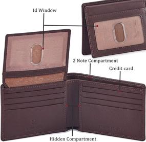 img 1 attached to Stylish COCHOA Blocking Bifold Wallet with Window – A Must-Have for Men's Accessories