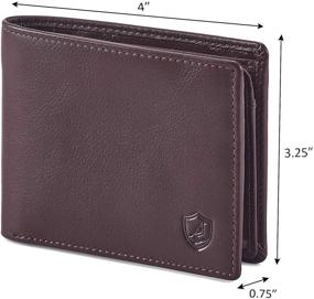 img 2 attached to Stylish COCHOA Blocking Bifold Wallet with Window – A Must-Have for Men's Accessories