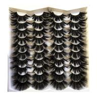 👁️ enhance your look with pooplunch false eyelashes: 25mm faux mink lashes - 20 pairs pack, fluffy, dramatic, long, thick, fake eye lashes - wholesale bulk offer logo