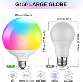 img 2 attached to 💡 Enhance Your Lighting Experience with Jardhom Dimmable Equivalent Compatible Multicolor