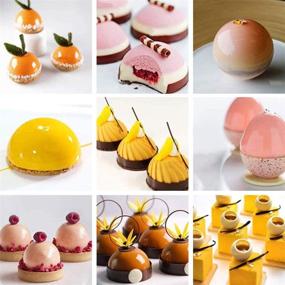 img 1 attached to 🍫 3-Pack Silicone Mold for Chocolate, Cake, Jelly, Pudding, Handmade Soap - Round Shape Half Sphere Non-Stick Silicone Mold for Baking Cupcakes and Soap