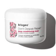 💆 briogeo don’t despair, repair! deep conditioning hair mask – repair for dry, damaged, or color treated hair, straight, wavy, and curly hair - 8 fl. oz. logo