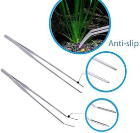 img 3 attached to 🐠 Fistoy Aquarium Scissor Tweezers Spatula Tool - Premium 4 in 1 Stainless Steel Aquascaping Kit for Fish Starter Kits & Aquarium Tanks