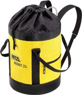 petzl bucket fabric remains upright outdoor recreation logo