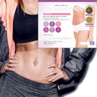 💆 revolutionary body applicator wrap: slimming, firming & heating for abdomen, legs, and arms - experience 8 hours sauna suit effect with natural ingredients! ultra-thin 0.02 inch patch that adheres to skin, introducing the spa gelpatch 42℃ logo