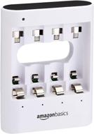 🔋 white amazon basics rapid usb battery charger for aa/aaa nickel-metal hydride (ni-mh) batteries logo