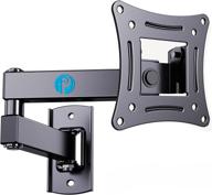📺 swivel tilting articulating tv wall mount bracket for 13-32 inches led lcd flat curved screens - full motion, single stud for corner installation, max vesa 100x100mm by pipishell logo