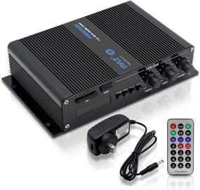 img 4 attached to 🔊 Pyle Home Marine Car Amplifier - 2-Channel Bridgeable Compact 200 Watt RMS 4 OHM Full Range Monoblock Stereo & Waterproof - Wireless Bluetooth Receiver Audio Speaker with LCD Digital Screen (PFMRA340BB)