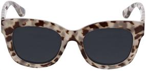 img 3 attached to Peepers by PeeperSpecs Women's Center Stage Sun Oversized Sunglasses in Gray Tortoise - Reading Strength 1.5, 51mm