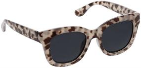 img 1 attached to Peepers by PeeperSpecs Women's Center Stage Sun Oversized Sunglasses in Gray Tortoise - Reading Strength 1.5, 51mm