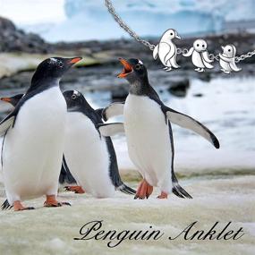 img 2 attached to 🐧 925 Sterling Silver Penguin Anklet: Adjustable Beach Foot Chain for Women & Girls - Charming Animal Family Jewelry, Ideal Birthday Gift