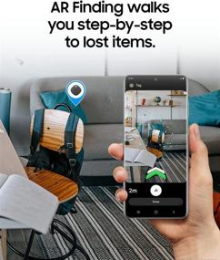 img 3 attached to Samsung Galaxy SmartTag+ Plus: Bluetooth умный дополнительный инструмент для дома для поиска утерянных предметов - черный, 1 упаковка.