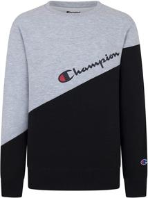 img 4 attached to 👕 Champion Unisex Heritage Fleece Pullover: Cozy and Stylish Sweatshirt for Boys and Girls with Champion Script Design