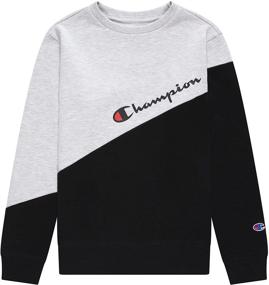 img 3 attached to 👕 Champion Unisex Heritage Fleece Pullover: Cozy and Stylish Sweatshirt for Boys and Girls with Champion Script Design