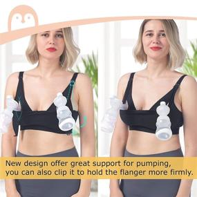 img 3 attached to 🤱 Momcozy Smooth Pumping Bra: Hands-Free Comfort for Nursing and Pumping - S-3XL Black
