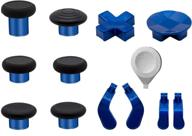 🎮 easegmer metal thumbsticks for xbox one elite series 2 - gaming accessory replacement, metal mod swap joysticks, paddles, d-pads, adjustment tool - 13 in 1 (blue) logo