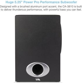 img 1 attached to 🔊 Cyber Acoustics CA-3810: High Power 2.1 Subwoofer Speaker System for Ultimate Gaming, Movies, Music, and Multimedia Sound Solutions