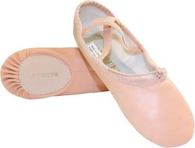 img 1 attached to 🩰 Danzcue Adult Split Sole Leather Ballet Dance Slipper: Enhancing Grace and Flexibility