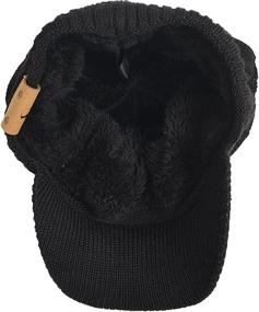 img 2 attached to FORBUSITE Stripe Beanie Winter B320 1 Black