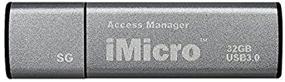 img 4 attached to 💻 (1-Pack) iMicro USB 3.0 Flash Drive with Password Protection, 32GB - Silver Grey