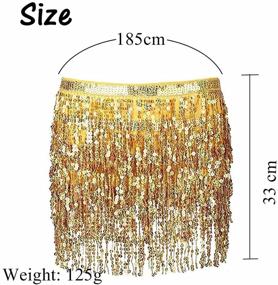 img 3 attached to Relbcy Skirts Tassel Sequins Festival Sports & Fitness